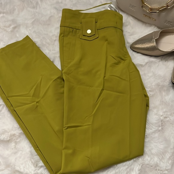 ❤️ 2 pc bundle BEGONVILLE pants set size 0 in mustard green Mittoshop Top size M - Picture 8 of 16